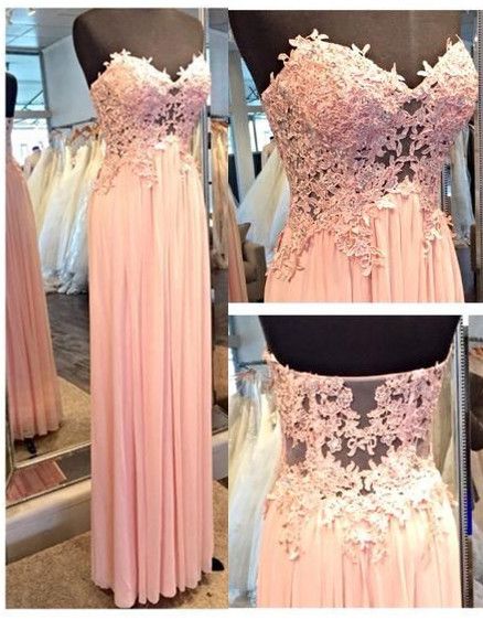 Charming Prom Dress ,sweetheart Prom Dress,appliques Prom Dress,see-through Prom Dress,sexy Prom Dress ,long Prom Dress,chiffon Prom